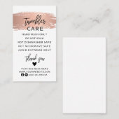 Tumbler指気に示カードとバラ金ゴールド 名刺 (正面/裏面)