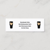 Tumbler指気に示金ゴールドハート名刺 スキニー名刺 (正面)