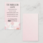 Tumbler気に命令モダンPink Geometric 名刺 (正面/裏面)