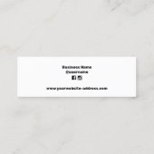 Tumbler 気に Instructions Business Card スキニー名刺 (裏面)