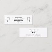 Tumbler 気に Instructions Business Card スキニー名刺 (正面/裏面)