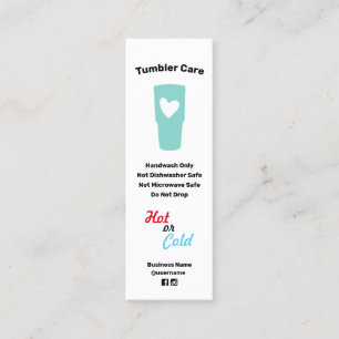Tumbler 気に Instructions Business Card スキニー名刺