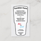 Tumbler 気に Instructions Business Card 名刺 (正面)