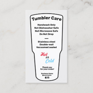 Tumbler 気に Instructions Business Card 名刺
