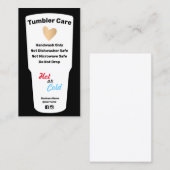 Tumbler 気に Instructions Business Card 名刺 (正面/裏面)