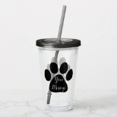 Tumbler - Puppy Paw Prints アクリルタンブラー (裏面)
