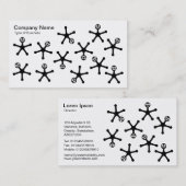 Tumblers – 黒オン白 名刺 (正面/裏面)