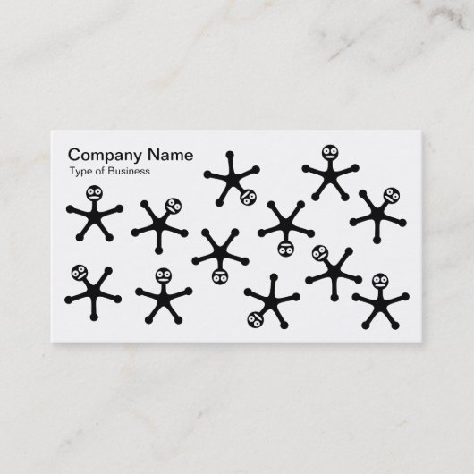 Tumblers – 黒オン白 名刺 (正面)