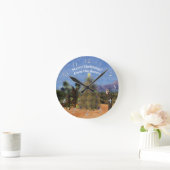 Tumbleweedのクリスマスツリー ラウンド壁時計 (ホーム)