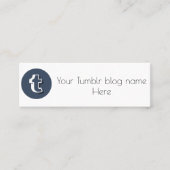 tumblrの名刺 スキニー名刺 (正面)