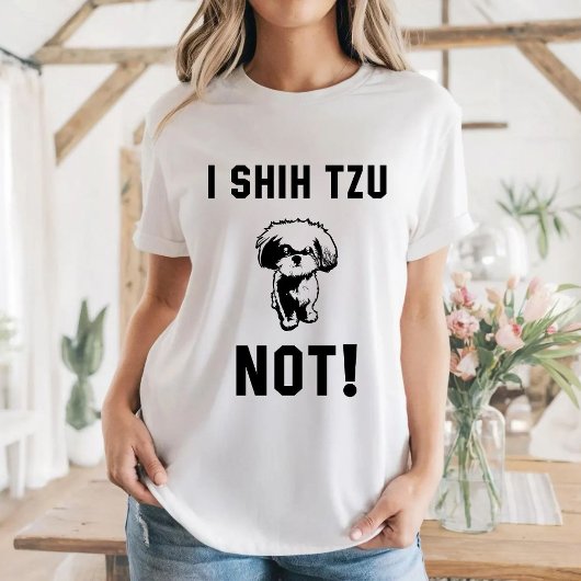 Tumblr TシャツIシーズー(犬)Tzu Not Tシャツ