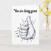 Tumbsアップペンスケッチ カード (黄色い花)