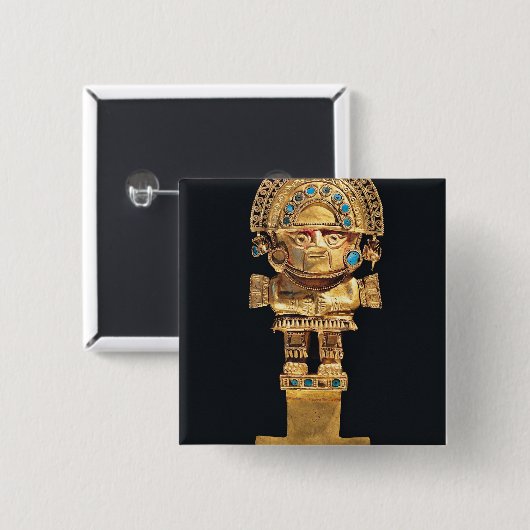 Tumiか正式のナイフの形をした 缶バッジ (正面&裏面)