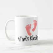 tummomy.comのための白いKickin'?のマグ コーヒーマグカップ (左)