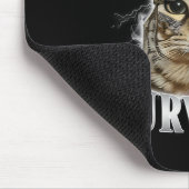 Tummy Ache Survivor Funny Cat Meme  マウスパッド (コーナー)