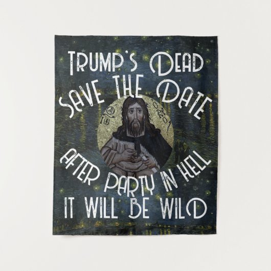 Tump Dead After Party in Hell It will Wild Trump タペストリー (正面)