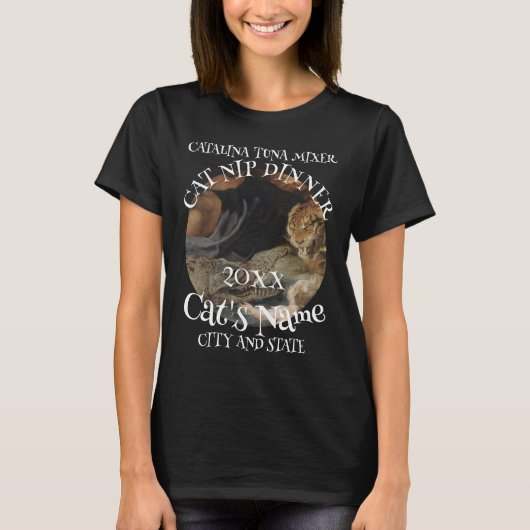 Tuna Cat Mixer Best Pet Wine Catalina Memento 2050 Tシャツ (正面)