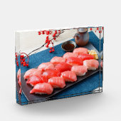 Tuna Dream – Elegant Red & Blue Photo Block フォトブロック (左)