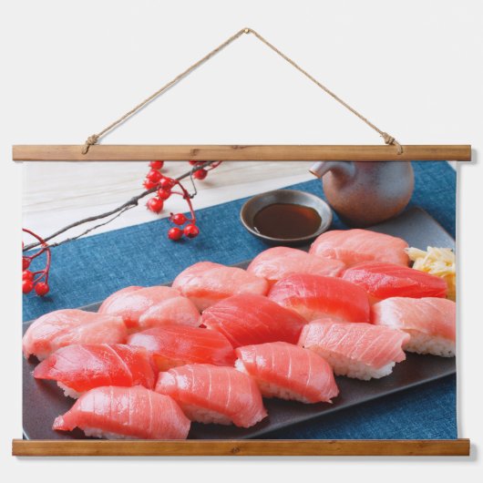 Tuna Lover’s Dream Tapestry – Japanese Elegance 吊り下げ型タペストリー (正面)