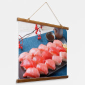Tuna Lover’s Dream Tapestry – Japanese Elegance 吊り下げ型タペストリー (傾斜あり)