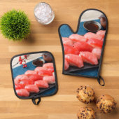 Tuna Lover’s Duo – Bold Flavors for Bold Cooking 鍋つかみ&鍋敷きセット (トップダウン)