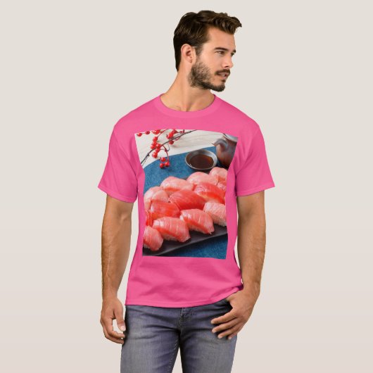 Tuna Parade – Red Gradient Tシャツ (正面フル)