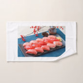 Tuna Symphony - Sushi Art Towel バスタオルセット (ハンドタオル)