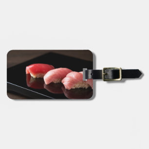 Tuna Trio – Minimalist Nigiri Sushi Luggage Tag ラゲッジタグ
