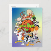 TUNE SQUAD™グループ宇宙JAM™ロゴ インビテーションポストカード (正面/裏面)