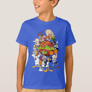 TUNE SQUAD™グループ宇宙JAM™ロゴ Tシャツ