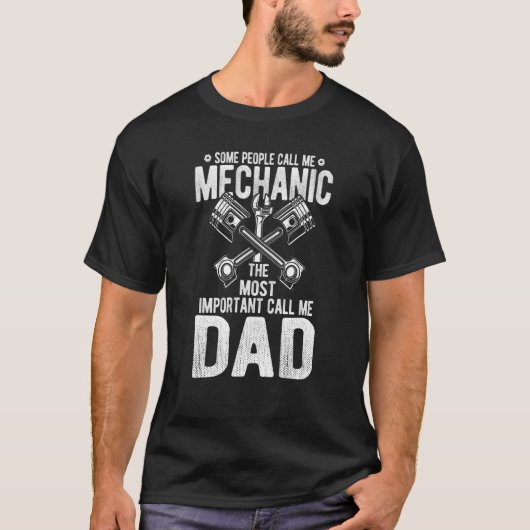 Tuner Car Repairing Mechanic Tools Tuning Best Dad Tシャツ (正面)