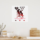 "Tunes of Love"ドア入り口パーティーポスター* ポスター (キッチン)