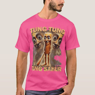 Tung Sahur レトロ Tシャツ