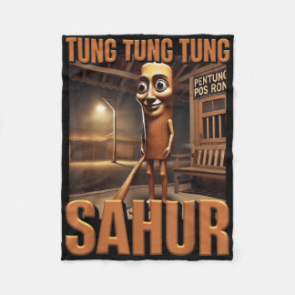 Tung Tung Sahur AiモンスターブレイニンイタリアンロットK フリースブランケット