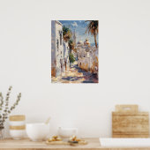 Tunis – Impressionist Travel Poster from Tunis ポスター (キッチン)