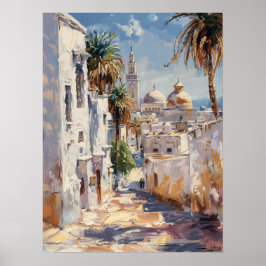 Tunis – Impressionist Travel Poster from Tunis ポスター