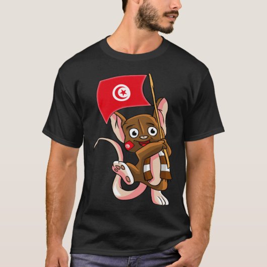 Tunisia Fan Mouse Tシャツ (正面)
