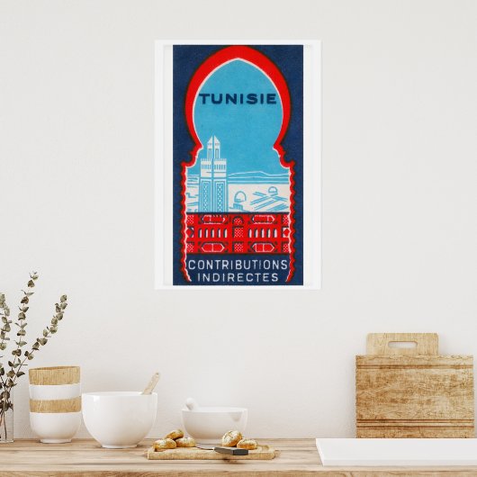 Tunisia - Matchbox Print - Sweden Wall Art ポスター (キッチン)