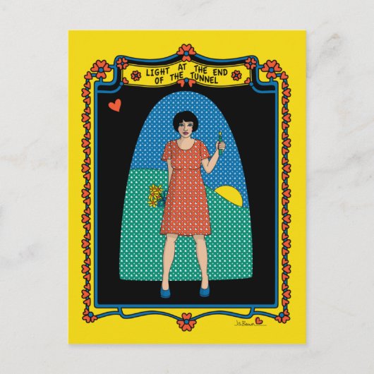 Tunnel_B_ポストカードの端のライト ポストカード (正面)