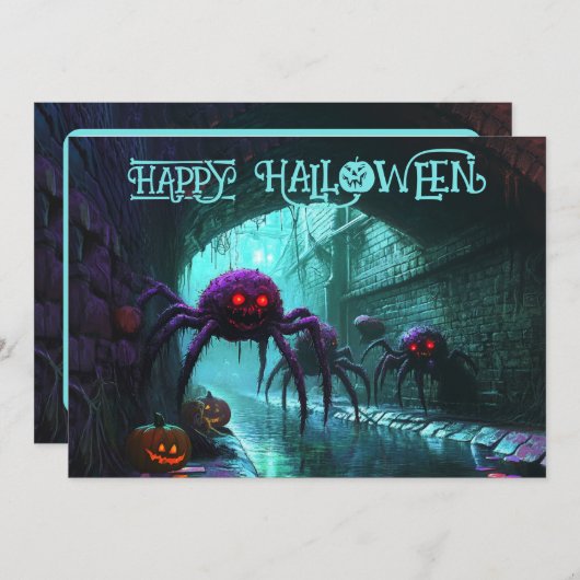 Tunnel of Terrors Card 招待状 (正面/裏面)