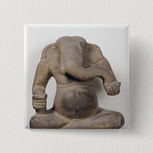 Tuol Pheakの親族からのGanesh、 缶バッジ (正面)