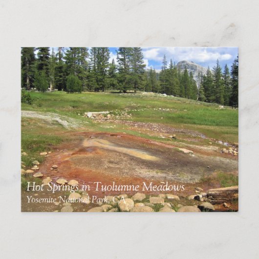 Tuolumne Meadows, Yosemite, CA Postのホット春 ポストカード (正面)