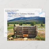 Tuolumne Meadows, Yosemite, CA Postのホット春 ポストカード (正面/裏面)
