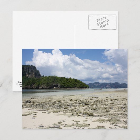 Tupの島、タイ ポストカード (正面/裏面)