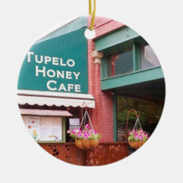 Tupeloの蜂蜜のカフェ、アシュビル、ノースカロライナ、Ornamen セラミックオーナメント