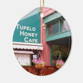 Tupeloの蜂蜜のカフェ、アシュビル、ノースカロライナ、Ornamen セラミックオーナメント (左)