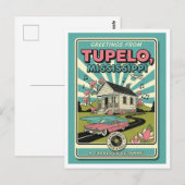 Tupelo, MS Retro Travel ポストカード (正面/裏面)