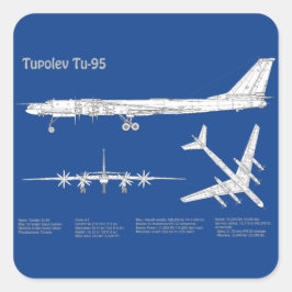 Tupolev Tu-95 – 飛行機の設計図プランABD スクエアシール