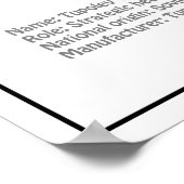 Tupolev Tu-95 – 飛行機の設計図プランBD ポスター (角)