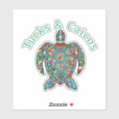 Tur Caicos Tribal Turtle シール (シート)
